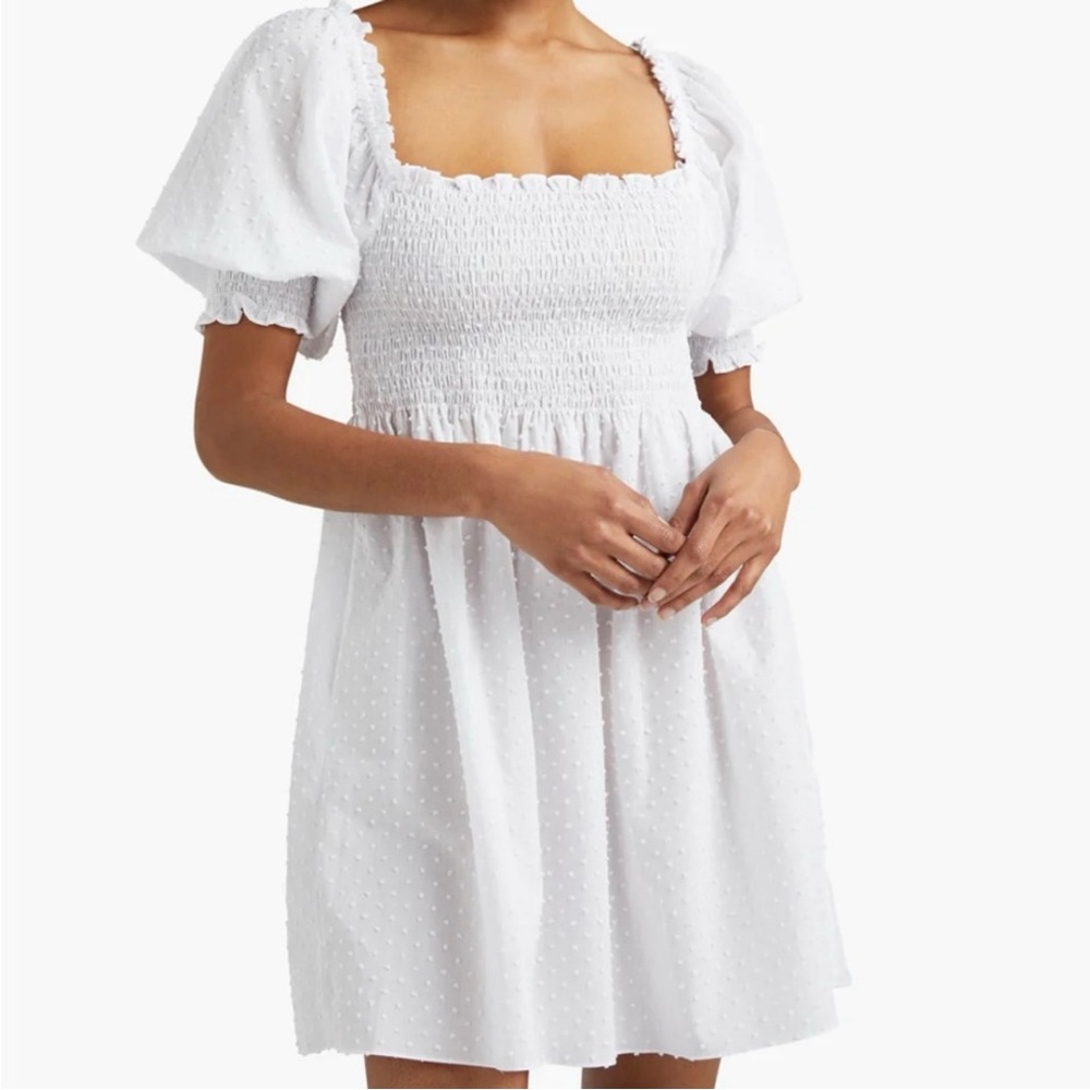 Hill House Athena White Clip Dot NWOT